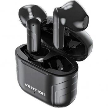 Auriculares Bluetooth Vention ELF 05 con Estuche de Carga y Autonomía de 5h Negros