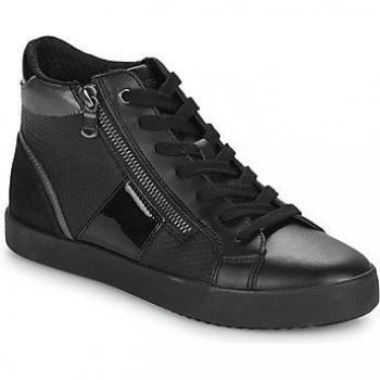 Geox Zapatillas altas BLOMIEE M para mujer, color negro, características: diseño moderno, material transpirable, suela de goma antideslizante, plantilla cómoda y ligera