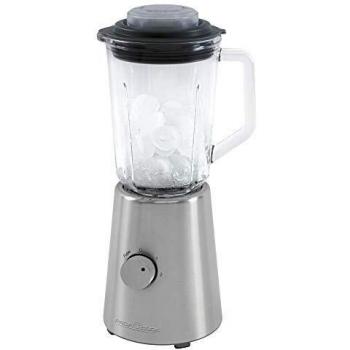 Proficook UM 1213 Batidora Americana de Vaso de Cristal, Capacidad 1 Litro, 4 Velocidades + Función Pulso, 6 Cuchillas de Acero Inoxidable, Pic