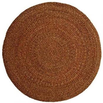 Alfombra Redonda de Junco Marino Natural 150 cm Aubry Gaspard