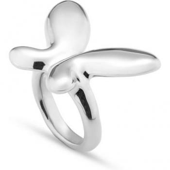 UNO de 50 Silver Plated Butterfly Effect Ring - Size 18 - Metal Alloy