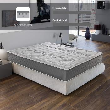 Colchón Viscoelástico Royal Sleep Ceramic Premium, Firmeza Alta, Hilo Cerámico y de Carbono, Efecto Regenerador, Altura 29 cm, 105x190