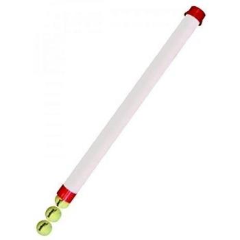 Raquetas Y Pelotas 76020.002 Tubo recogepelotas, Unisex, Blanco/Rojo, Talla Única