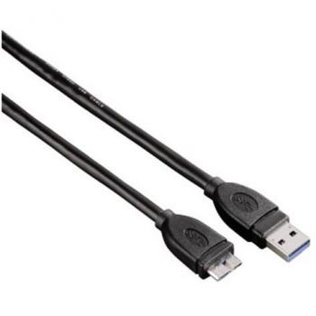 Cable USB 3.0 Hama Micro de 1.8m para Transferencia Rápida de Datos y Carga segura