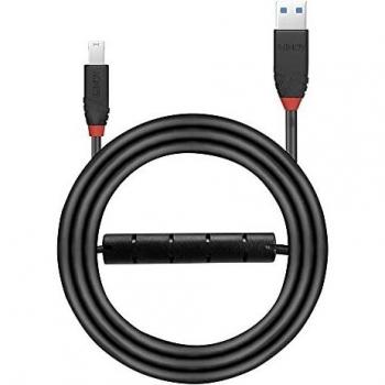 Lindy Cable USB 3.0 Activo, Slim de Alta Velocidad de Transferencia, 10 metros