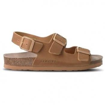 Sandalias de piel Genuins Congo Oiled para hombre - Planas, con hebilla, casual, talla 45 - Calzado Eco Extracómodo