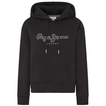 Sudadera con Capucha Pepe Jeans Frida Negra L, Casual, Algodón, Manga Larga