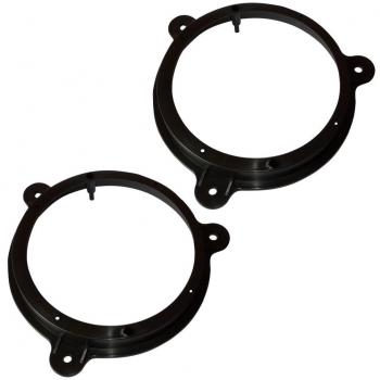 AERZETIX: 2 Adaptadores soportes de Altavoces - 165mm - Puertas Delanteras/Traseras – para Automóvil