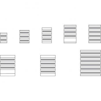 Schneider Electric NSYDLA24 Chasis de Distribución Modular, 24 Módulos para NSYPLM43, NSYS3D43, NSYCRN43, NSYS3X43