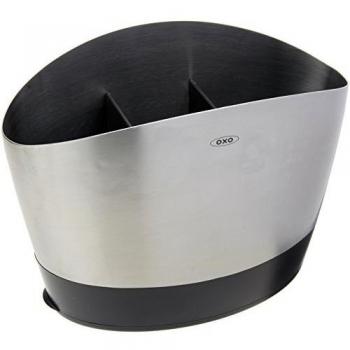 OXO Good Grips Escurridor de cubiertos y portautensilios de cocina de acero inoxidable