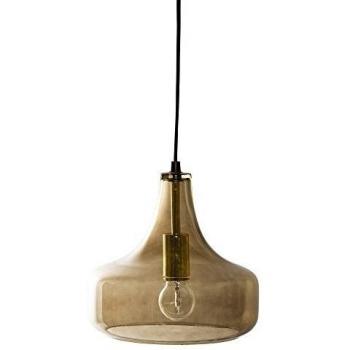Lámpara Colgante Yuser de Vidrio Marrón 25,5 cm Bloomingville