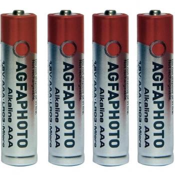 AgfaPhoto 110-802572 - Pilas alcalinas AAA, pack de 4 unidades