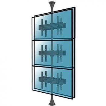 Soporte de Suelo/Techo Kimex para 6 Pantallas de TV 32-75 VESA 400x400 Máx 30Kg