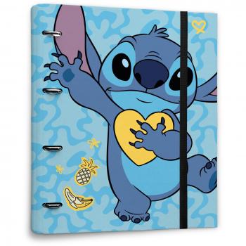 Archivador 4 anillas Disney Stitch - Carpeta A4 anillas tapa dura