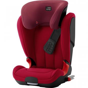 Britax Römer Kidfix XP Black Series, Silla de coche grupo 2/3 Isofix, Rojo Fuego