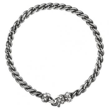 Pulsera Hombre Albert M. WSOX00490.S - Pulsera de acero inoxidable, diseño moderno y elegante, con acabado pulido, resistente al agua, ajuste personalizable, ideal para uso diario y ocasiones especiales