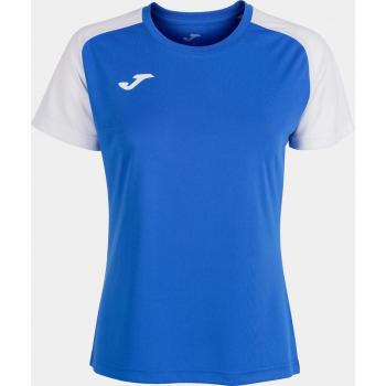 Joma Academy IV Women's Short Sleeve Football Jersey Royal White