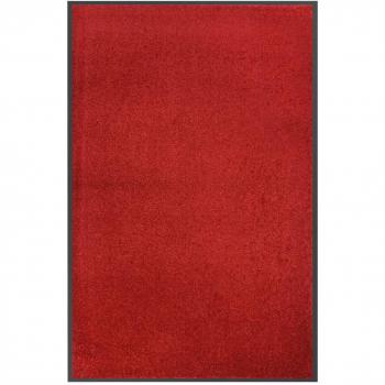 Felpudo Antideslizante Rojo 80x120 cm Decorativo para Entrada