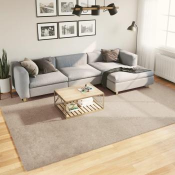 Alfombra de pelo corto suave lavable HARTE arena 240x340 cm