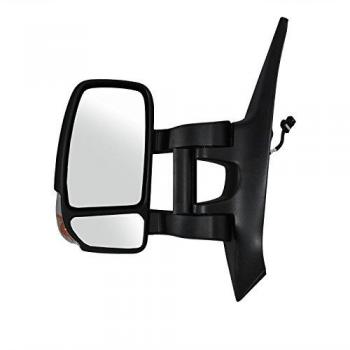 Retrovisor exterior SPJ E-2587, espejo retrovisor de automóvil con diseño aerodinámico, ajuste manual, cristal convexo para mayor visibilidad y acabado en plástico resistente a la intemperie