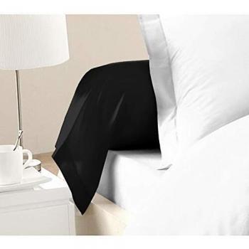 Funda de almohada Lovely Home Negro (85 x 185 cm) (2 Unidades)