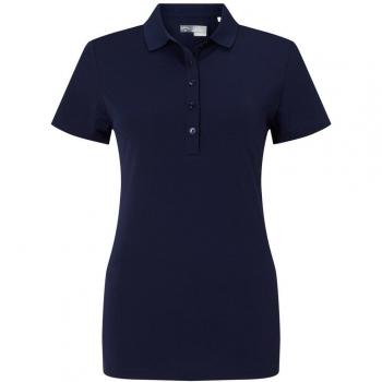 Callaway Micro Hex Polo de Golf, Mujer, Azul