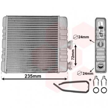 Radiador de calefacción Van Wezel 37006321 con intercambiador de calor IR PLUS para Opel Astra G CC, Zafira B y Zafira A