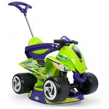 INJUSA - Correpasillos Evolutivo Goliath 6 en 1 Color Verde Recomendado para Bebés +10 Meses con Base de Balancín Arco de Seguridad y Mango de Dirección Parental