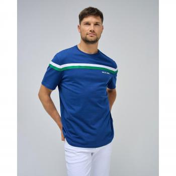 Camiseta de hombre Salsa Jeans azul con rayas y manga corta