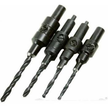 Brocas piloto avellanadoras, 4 pzas 4 pzas