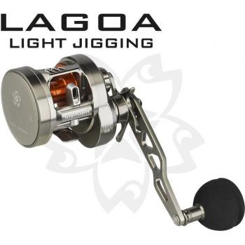 Carrete SAKURA Lagoa 77 - Pesca, 10+1 rodamientos, capacidad de línea 250 m/0,26 mm, relación de transmisión 7,7:1, peso 345 g, freno