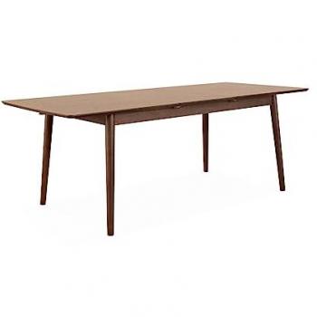 Mesa de Comedor Rectangular Extensible Lina de Madera de Nogal para 6-8 Plazas