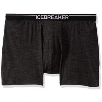 Men's Icebreaker Anatomica Merino Boxers with Fly - Jet Heather, 2XL