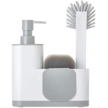 Set de Fregadero Monobloc VIGAR® Rengø 4 Piezas - Diseño Elegante y Funcional, Ahorra Espacio, Dosificador de Jabón Integrado, Material Resistente y Duradero