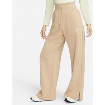 Nike Women's Fleece Wide-Leg Sportswear Pants - Brown - Size: Large