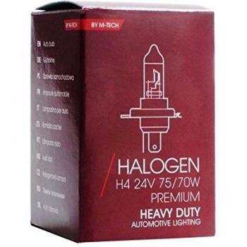 Lámpara Halógena H4 M-Tech 24V 70/75W Heavy Duty