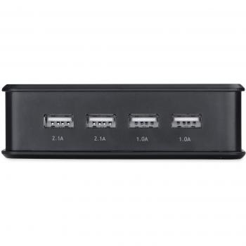 Ednet 31806 - Cargador (Interior, Universal, USB, Negro, Contacto)