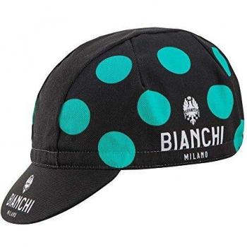 Bianchi Milano Gorra de Ciclismo neón para Hombre, Hombre, Gorra de Ciclismo, NB90F, Celeste Polka, Talla única