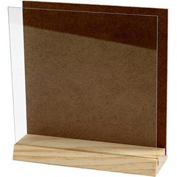 Planchette 3D con cristal, dimensiones 15x15 cm, 1 set