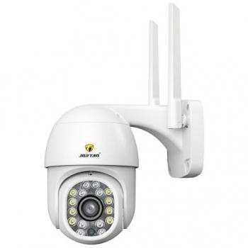 Cámara de Vigilancia Domo Monocular 3MP con Visión Nocturna, Rotación Horizontal y Vertical, Alarma, Almacenamiento hasta 128GB, Monitoreo Remoto e Impermeable IP66 para Interior y