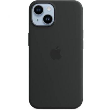 Funda para Teléfono Móvil Apple MagSafe Silicona Carcasa Trasera Negra para iPhone 14 (6.1) Modelo MPRU3ZM/A