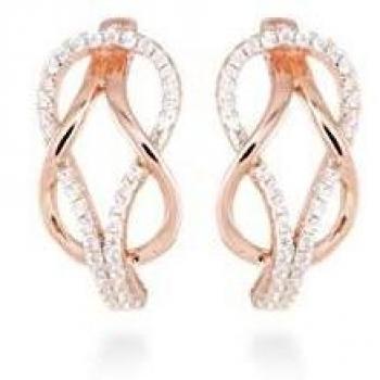 Pendientes Gure Plata Multicolor circonita brillante