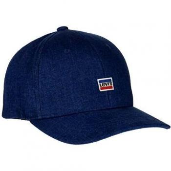 Levi's Mini Sportwear Logo Flexfit Denim Gorra, Azul