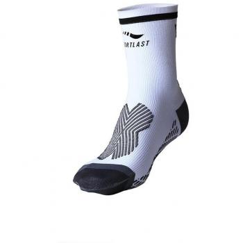 Sportlast Pro Calcetines de Tenis, Blanco / Negro, XL