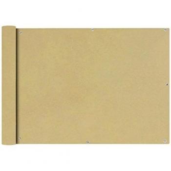 vidaXL Toldo para Balcón de Tela Oxford Beige 75x400 cm Lona para Terraza