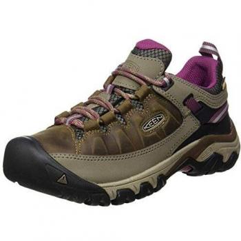 Botas de montaña Keen Targhee III WP para mujer, impermeables, color blanco y boysenberry