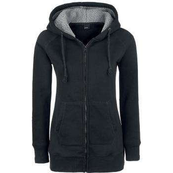 Forplay Teddy Hoodie Chaqueta con capucha Mujer Negro M
