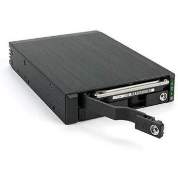 Caja de Disco Duro Extraíble FANTEC MR-25DUAL 2x2,5 SATA/SAS, Módulo Doble en Formato 3,5, Color Negro
