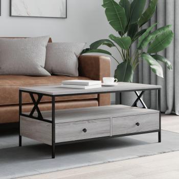 Mesa de centro Sonoma gris 100x51x45 cm madera multicapa