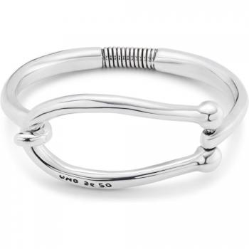 Pulsera rígida unisex de eslabones grandes en plata de ley - Tamaño L